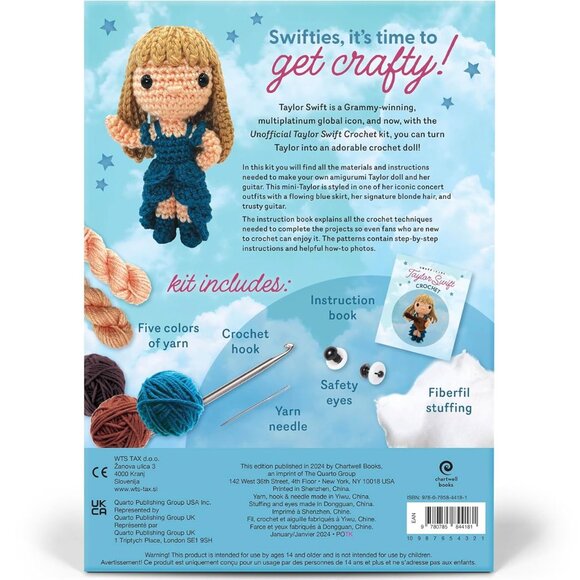 Unofficial Taylor Swift Book and Crochet Kit: - NIB - Picture 2 of 3